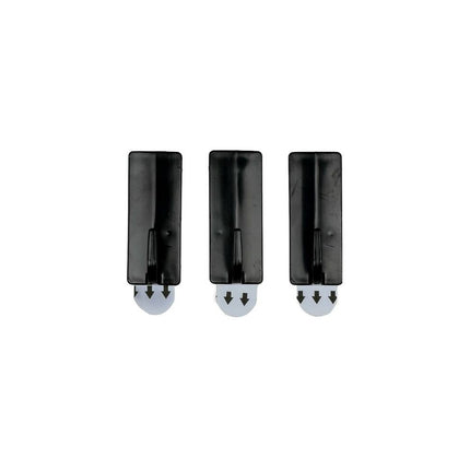 Zwarte 5x2cm Zelfklevende Haken 3st, Herbruikbaar voor Lichte Objecten