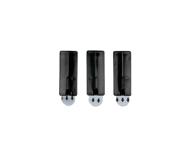 Zwarte 5x2cm Zelfklevende Haken 3st, Herbruikbaar voor Lichte Objecten