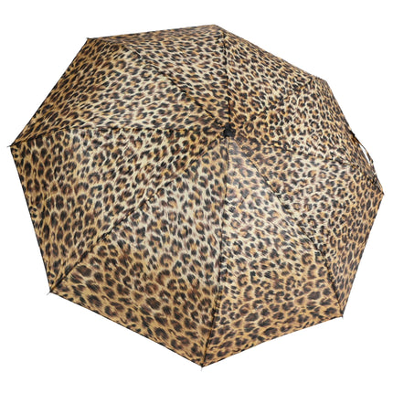 Paraplu mini luipaard – Doorsnede uitgeklapt 93 cm, Hoogte uitgeklapt 55 cm, 93 cm