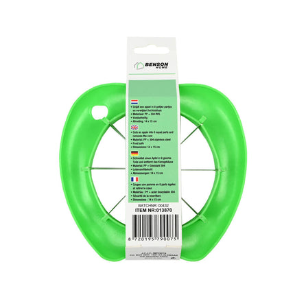 Appelsnijder 14x15 cm, snijdt 8 partjes en verwijdert klokhuis.