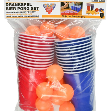 Drankspel bier pong set 48 dlg