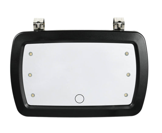 Auto Make-up Spiegel 6 LED, Touch, Compact, Zonneklep Bevestiging
