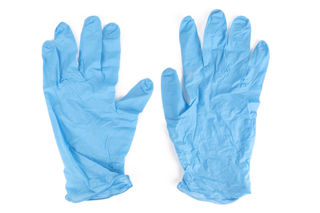 Werkhandschoen nitril blauw maat M 100 dlg