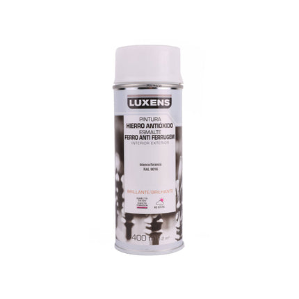 Luxens 400 ml Glans Wit Spuitbus - Roestbescherming & Snelle Droogtijd