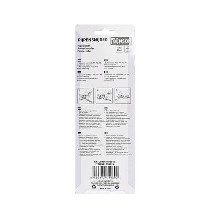Pijpensnijder 0-33 mm, SK5 mes met PTFE, ideaal voor PVC buizen.