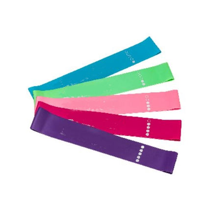 Weerstandsband 30 x 5 cm 5 dlg mix vr – Voor alle vrouwen en mannen met elk fitnessniveau