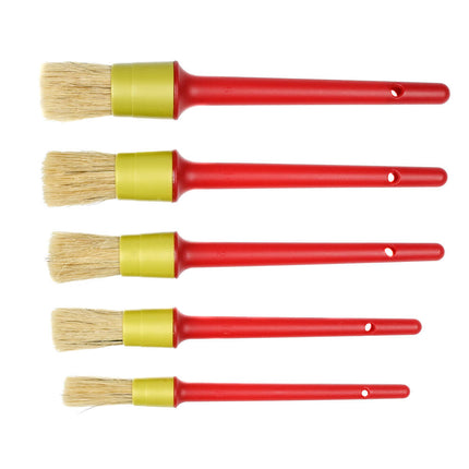 Kwastenset Rond 5-delig: Synthetisch, Maten 17-31 mm, Voor Verfwerk.