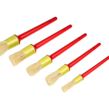 Kwastenset Rond 5-delig: Synthetisch, Maten 17-31 mm, Voor Verfwerk.