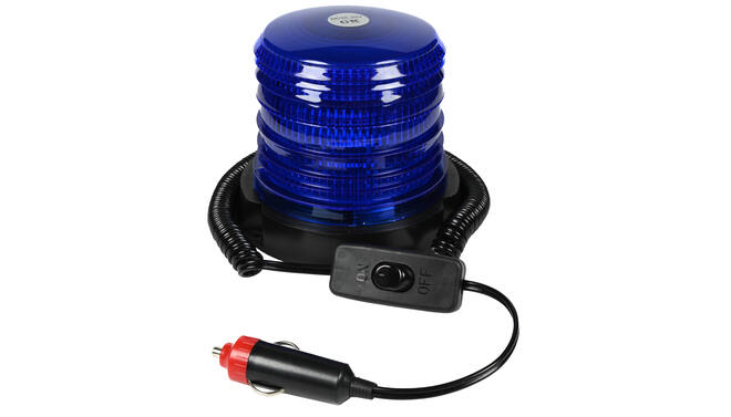 LED zwaailamp blauw 12V