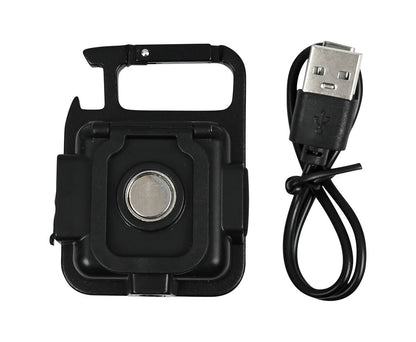 COB Zaklamp Sleutelhanger: Oplaadbaar, USB, 230 Lumen, 4 Modi
