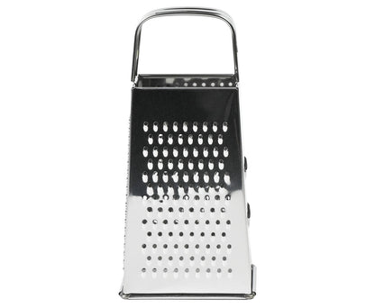 RVS Rasp 4-zijdig, 18 cm - Snij en Rasp Groenten & Kaas Simpel