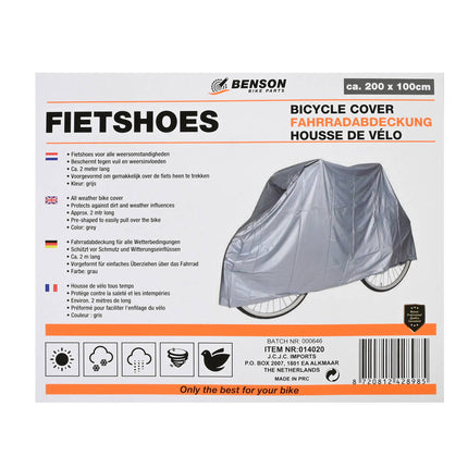 Fietshoes 200x100 cm - Weerbestendig, Past Fietsen met Mand/Zitje