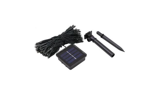 Deco lichtsnoer solar wit 100 LED 12 mtr IP44