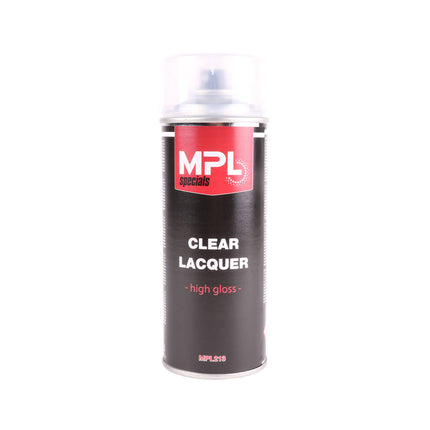 Transparante Hoogglans Lak Spuitbus 400ml voor Metaal en Aluminium