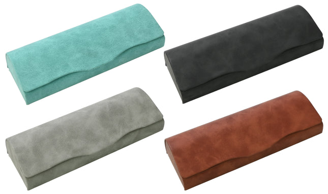 Brillenkoker suède mix – Afmeting ca. 16 x 6 x 3,3 cm, 3,3 cm