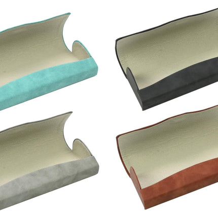 Brillenkoker suède mix – Afmeting ca. 16 x 6 x 3,3 cm, 3,3 cm