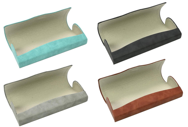 Brillenkoker suède mix – Afmeting ca. 16 x 6 x 3,3 cm, 3,3 cm