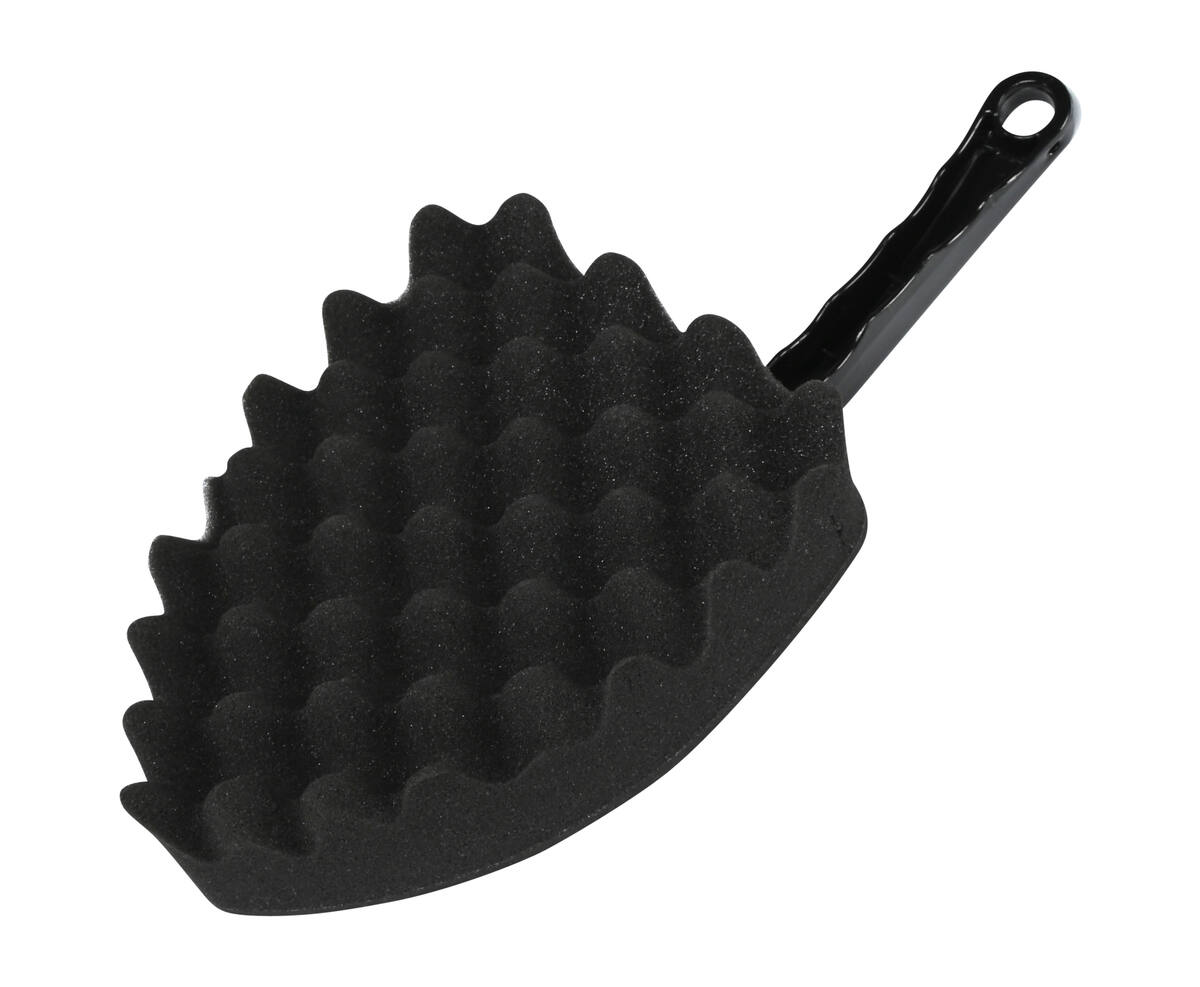 Autospons 10x15 cm met handvat, honingraat structuur voor dieptereiniging