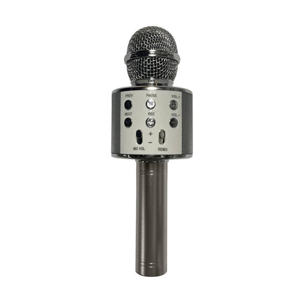 Draadloze Karaoke Microfoon Zilver, 3W, 600mAh, Echo, iOS/Android