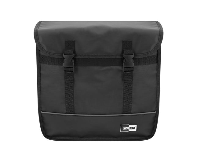 Fietstas Dubbel 35L Mat Zwart PVC, Ideaal voor Boodschappen, Kinderzitje.