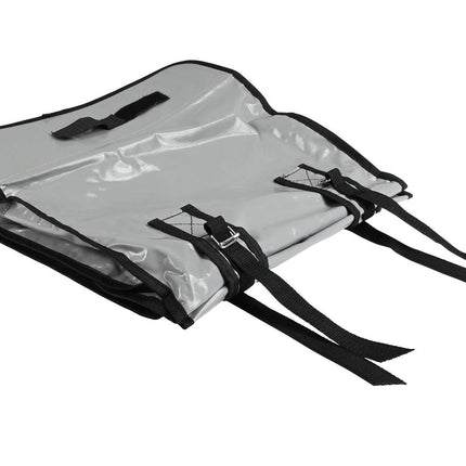 Fietstas Dubbel 35L Nardo Grijs, Kliksluiting, Kinderzitje, Waterafstotend