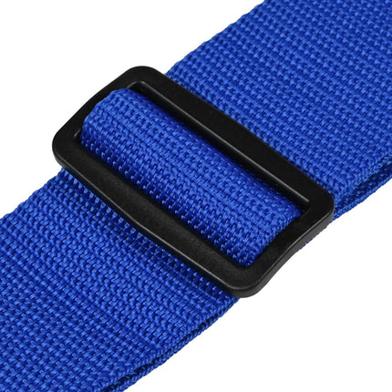 Kofferspanband + cijferslot blauw – Breedte ca. 5 cm, Lengte ca. 180 cm, Kleur blauw