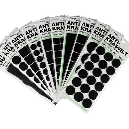 Zelfklevend Antikrasvilt Zwart Mix - Beschermt Vloeren