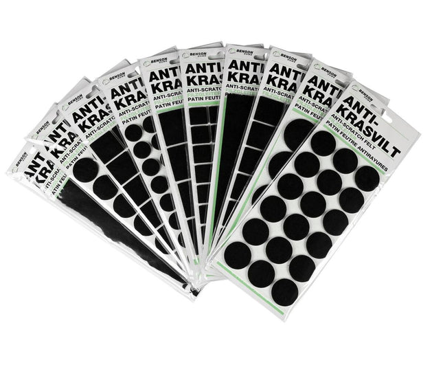 Zelfklevend Antikrasvilt Zwart Mix - Beschermt Vloeren