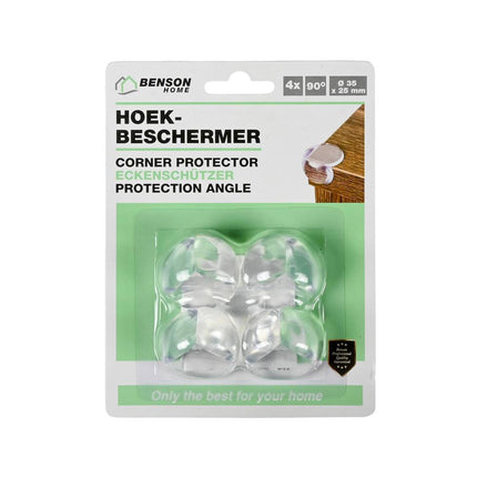 Hoekbeschermer Set 4-delig Rond - Kindveilig, Eenvoudige Installatie