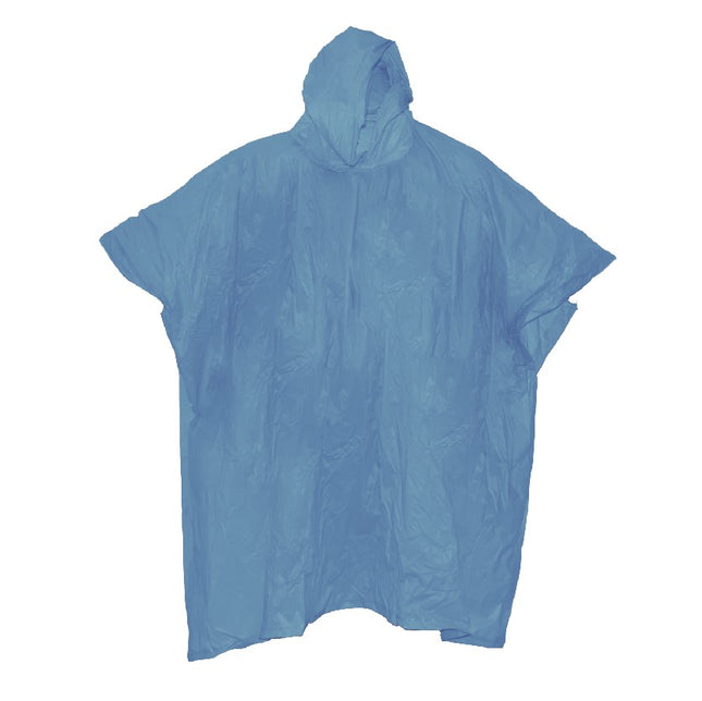 Poncho duurzaam lichtblauw – Materiaal PVC, Lichtgewicht