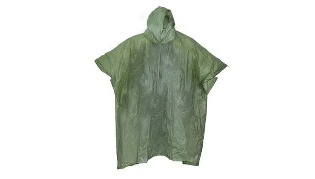 Poncho herbruikbaar groen – Materiaal PVC, Lichtgewicht