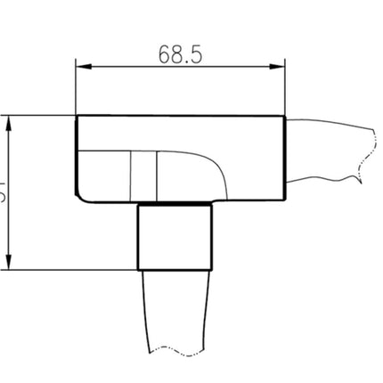 Kettingslot 995 - 6mm x 1200mm, Gehard Staal, Inclusief Sleutels