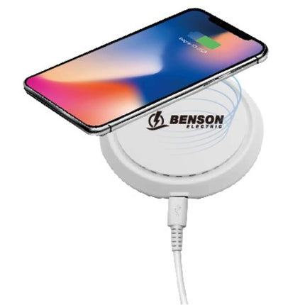 Draadloze Qi-lader Ø10,5 cm, 5W-10W, incl. USB-kabel 75 cm