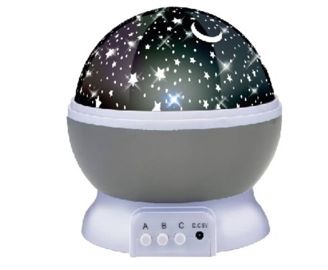 Sterren Projector: 360° Rotatie, 3 Lichtstanden, USB/Batterijvoeding