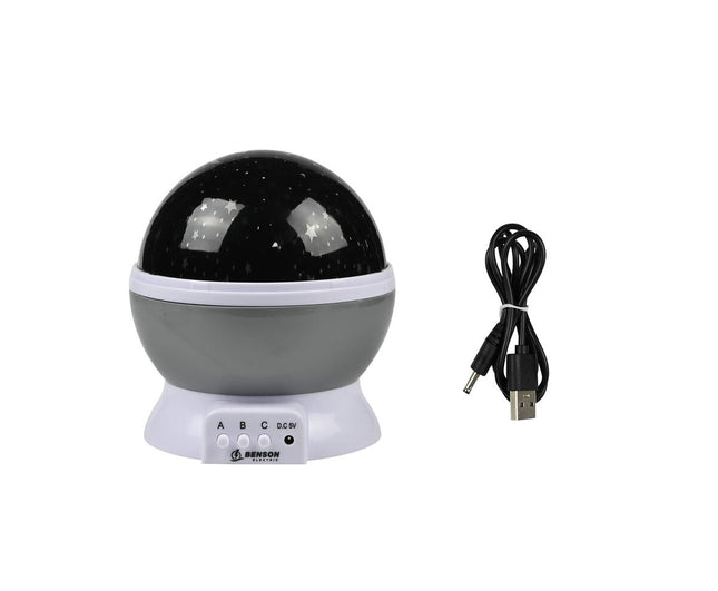 Sterren Projector: 360° Rotatie, 3 Lichtstanden, USB/Batterijvoeding