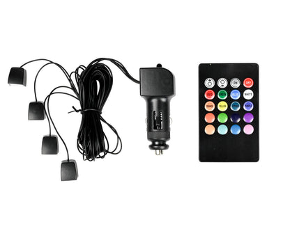 Auto Interieur LED Verlichting 16 Kleuren 12V met Afstandsbediening