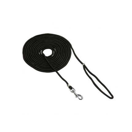 Zoeklijn Hond 5m Zwart, Nylon, Metaal, Voor Wandelen & Training