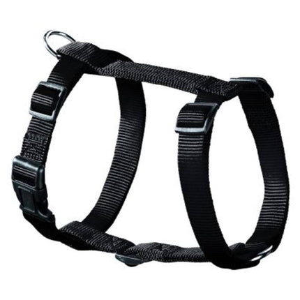 Verstelbaar Zwart Hondentuig L: Nylon, Metaal, 40-65cm Buikomvang