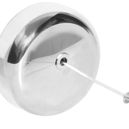 Waslijn 2 mtr uittrekbaar – Lengte 2 meter, Materiaal kunststof met chromen coating