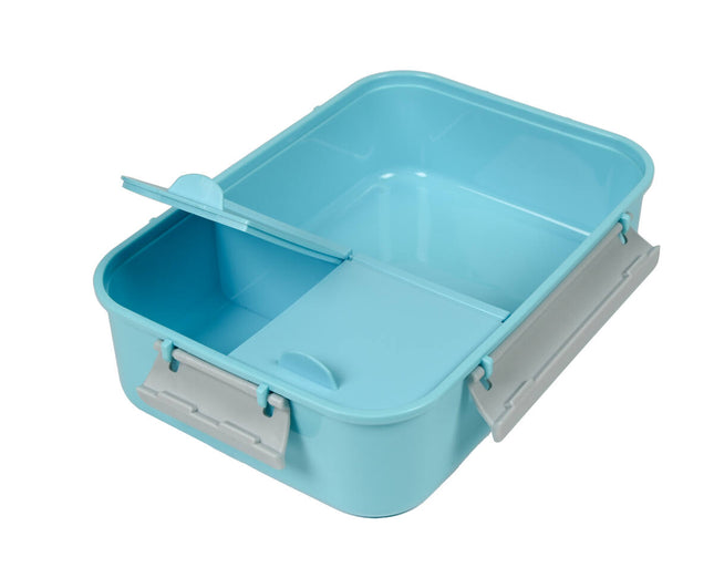 Lunchbox 1.2 ltr, 1 groot vak & 2 kleintjes, vaatwasserbestendig