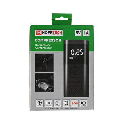 Draagbare Mini Accu Compressor, Auto-/Fietsbanden Oppompen