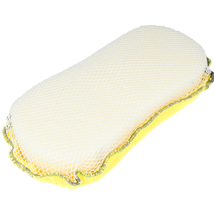 2-in-1 Autospons 23,5x10,5 cm - Microvezel & Nettextuur voor Autolak en Ruiten
