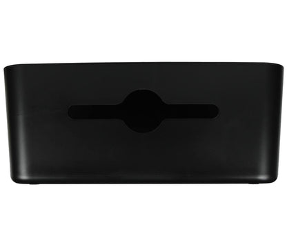 Zwarte Kabelbox 31x13.5x13 cm met Deksel voor Kabelbeheer en Veiligheid