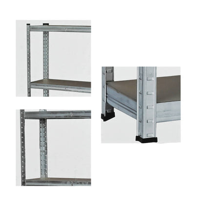 Stellingkast 160x80x40 cm, 320 kg totaal, verstelbare planken.