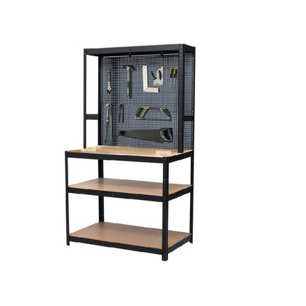 Werkbank 180x90x60 cm met Gereedschapswand en 175 kg Draagkracht