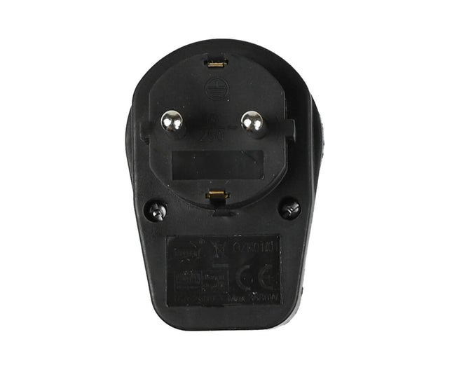 Zwart RA Stopcontact + Schakelaar, 3500W, Modern Design, Niet BE/FR