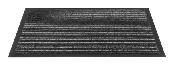 Deurmat schoonloop 90 x 150 cm antraciet streep – Afmeting 90 x 150 cm