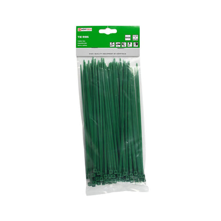 Groene Kabelbinders 3.6x200mm, 100 Stuks - Ideaal voor Kabelbeheer
