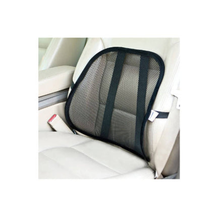 Lendensteun 37x42cm, mesh, auto/kantoor, elastische band bevestiging