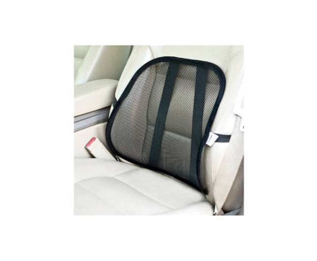 Lendensteun 37x42cm, mesh, auto/kantoor, elastische band bevestiging